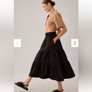 NWT Authentic Anthropologie Somerset Maxi Skirt - Large
